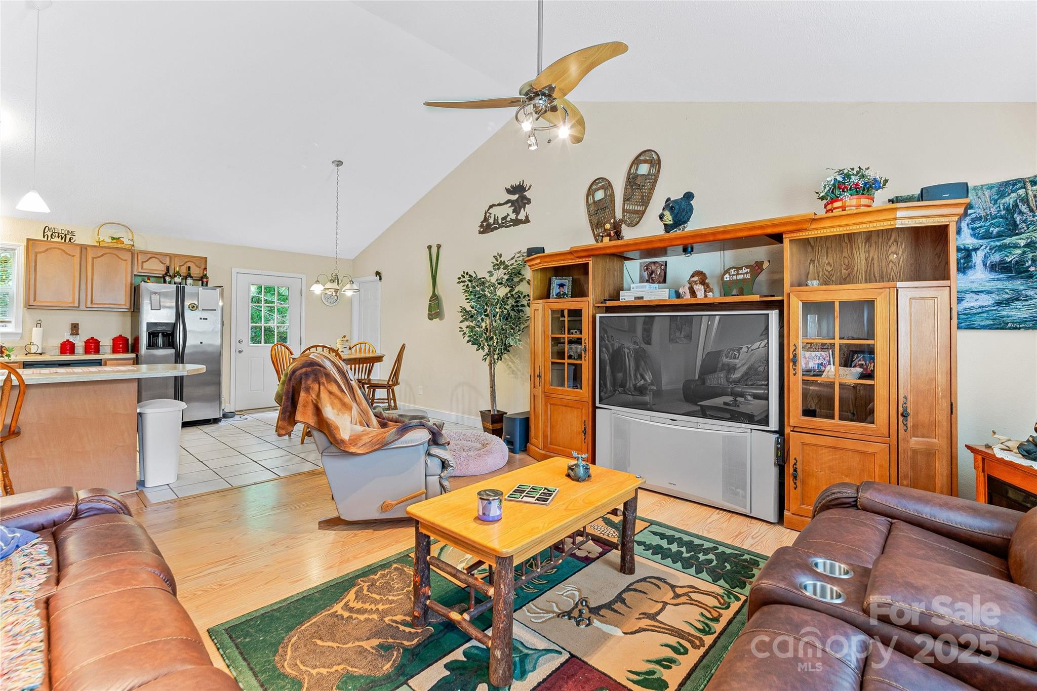 410 Lewis Road Rutherfordton, NC 28139 - Photo 5 of 23 a living room with furniture and a flat screen tv