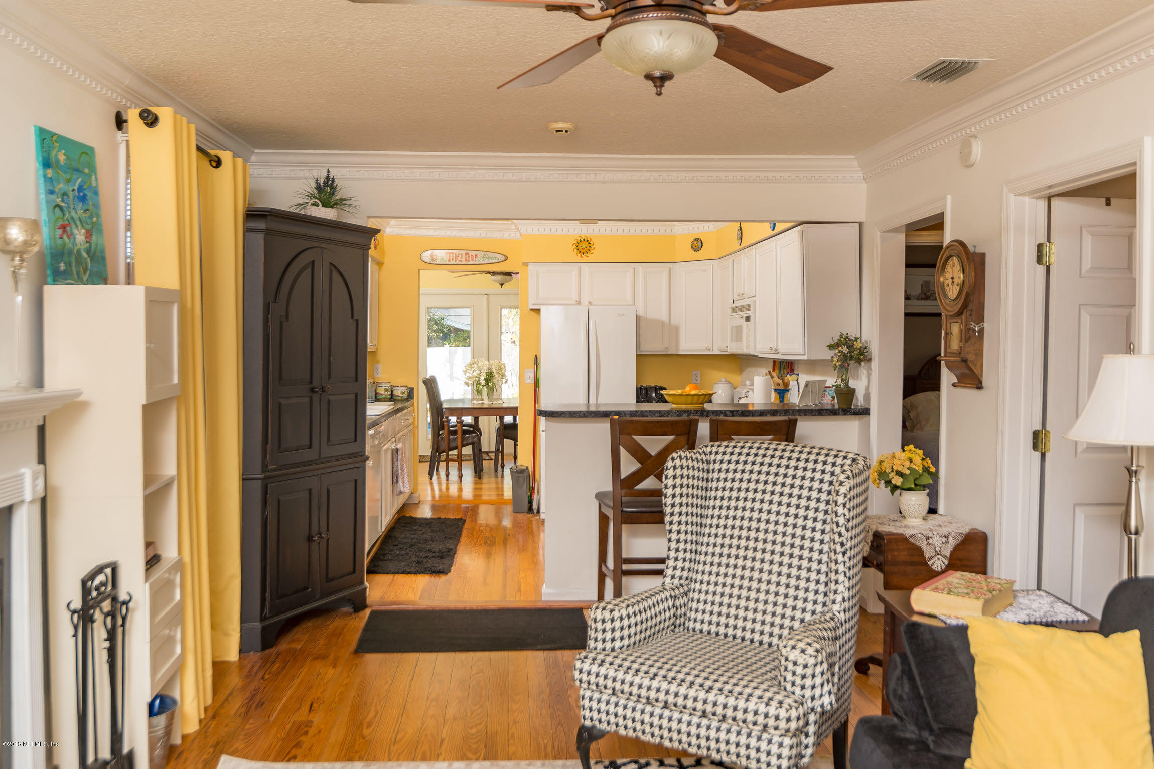 214 Hopkins Street Neptune Beach, FL 32266 - Photo 9 of 58 Living Room Open to Kitchen