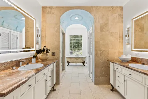 a view of outdoor space with seating