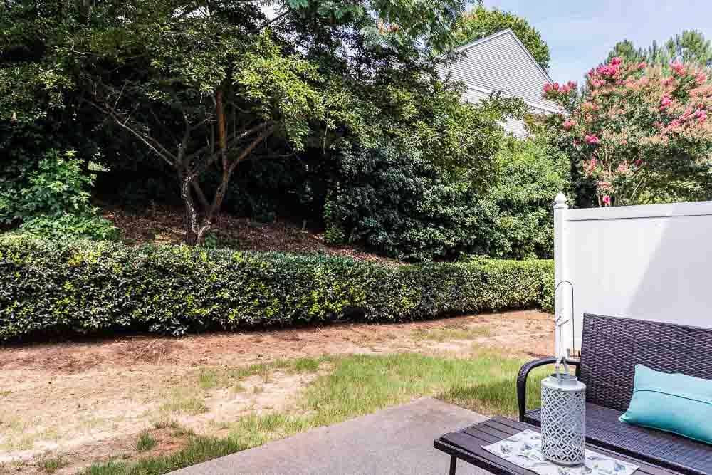 8305 Chimneycap Drive Raleigh, NC 27613 - Photo 25 of 30 No backyard neighbors, mature shade trees, and plenty of room for outdoor living. Bring your green thumb! Private Back Yard