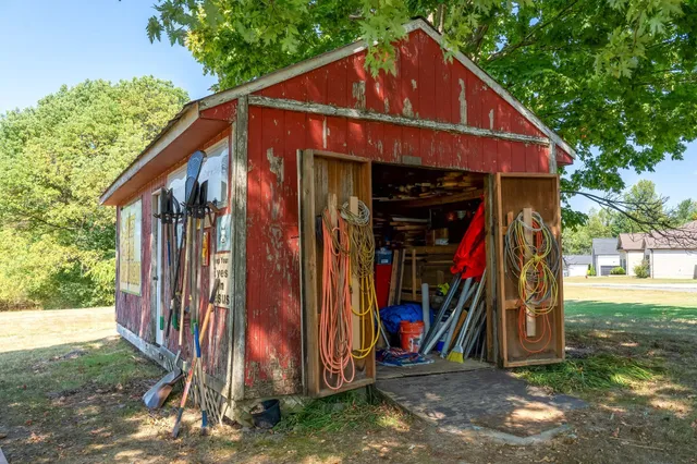 a view of kitchen with wooden floor