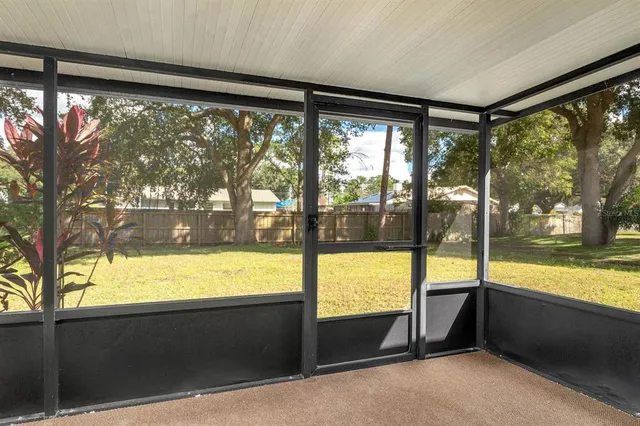 a view of a room with an outdoor space