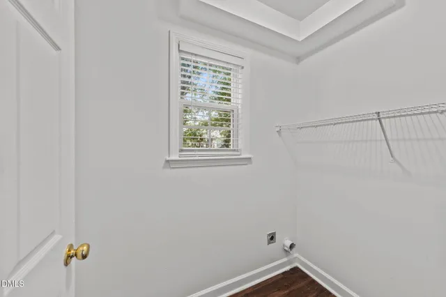 a view of small space with closet