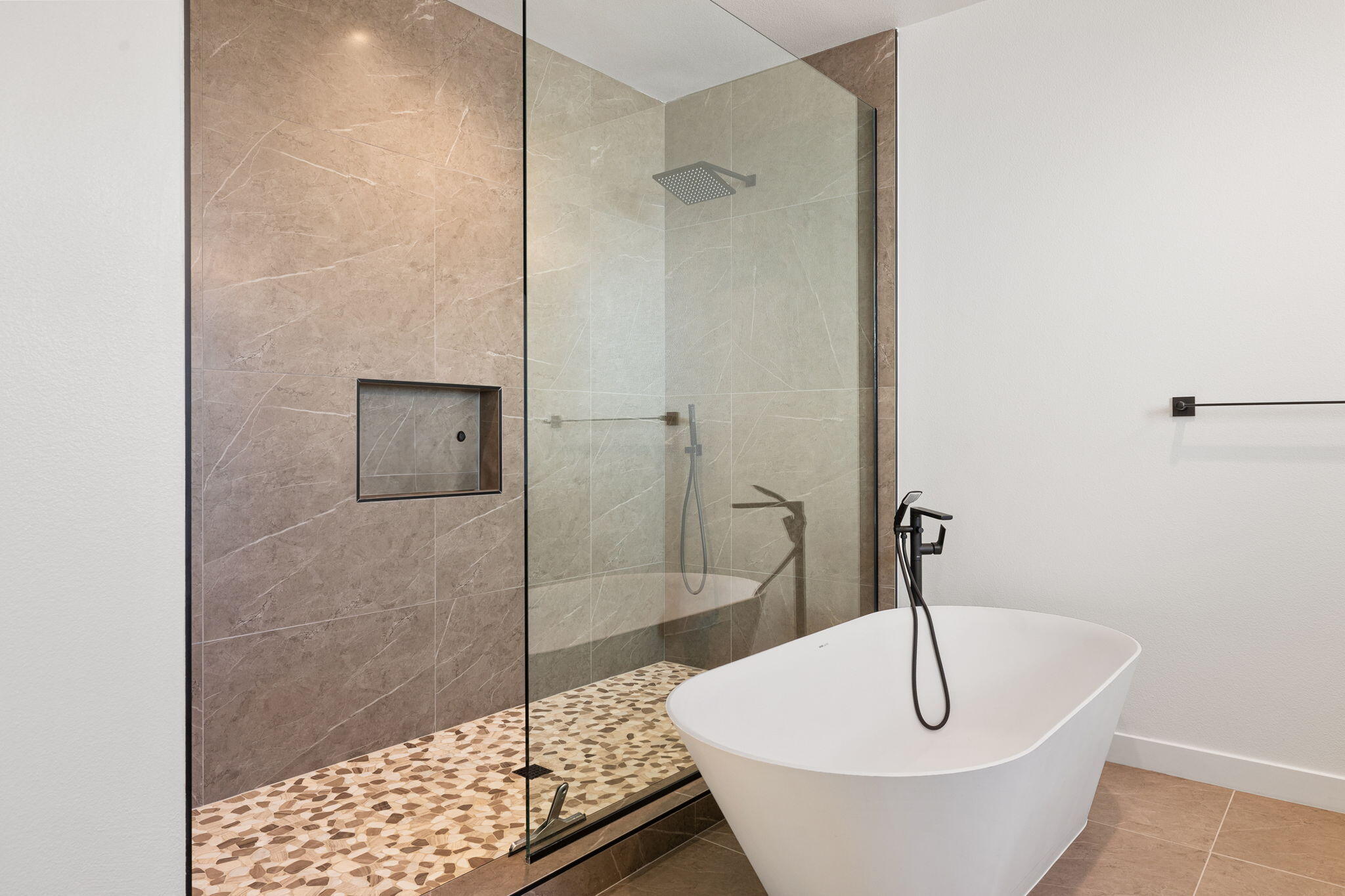 57809 Santo Thomas La Quinta, CA 92253 - Photo 25 of 51 a bathroom with a sink and a shower