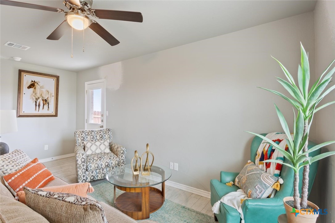 907 East Main Street, Unit A&B Troy, TX 76579 - Photo 5 of 28 a living room with furniture and a potted plant