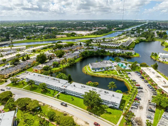 a view of a city with an ocean