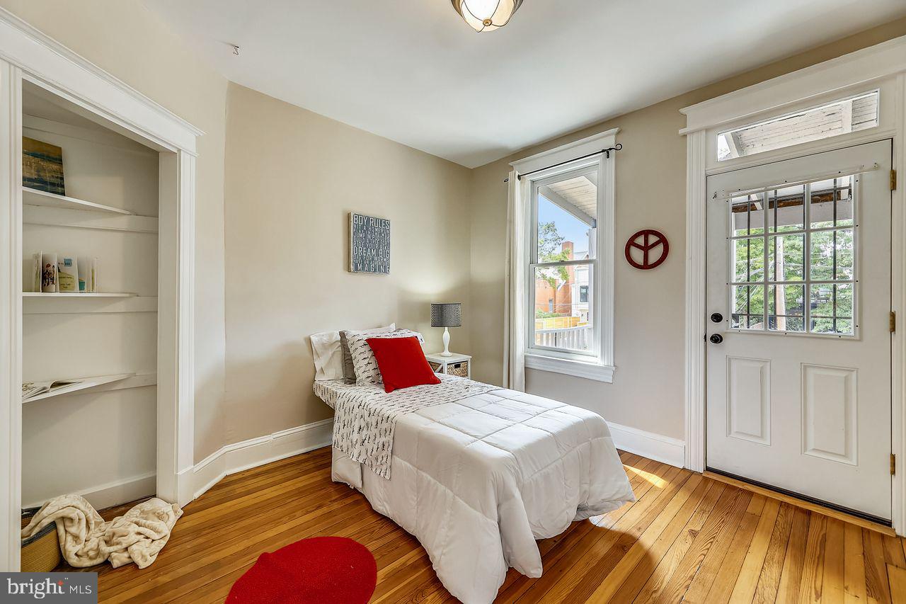 918 8th Street Northeast Washington, DC 20002 - Photo 23 of 36 Third Bedroom has a door to a porch
