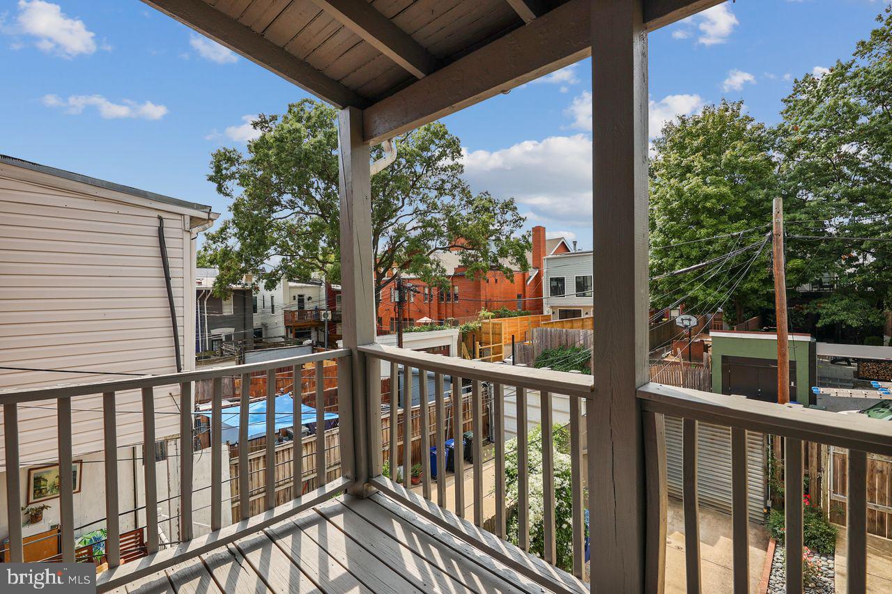918 8th Street Northeast Washington, DC 20002 - Photo 25 of 36 @nd floor porch off of 3rd bedroom