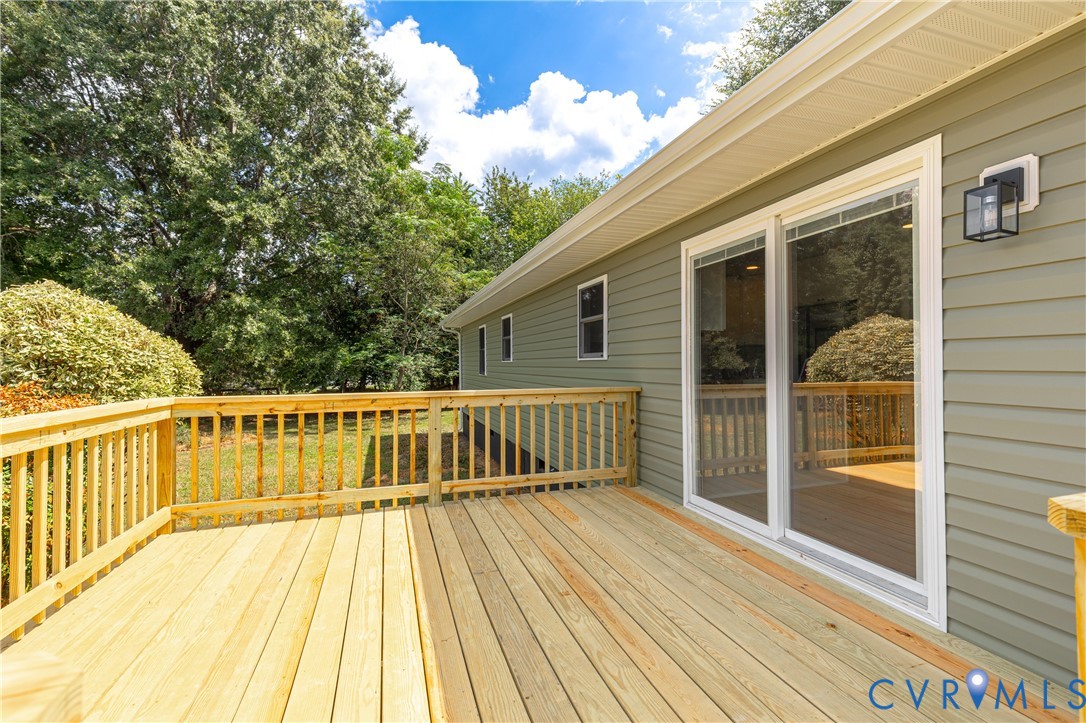 14300 Beach Road Midlothian, VA 23112 - Photo 22 of 36 a view of balcony with wooden floor