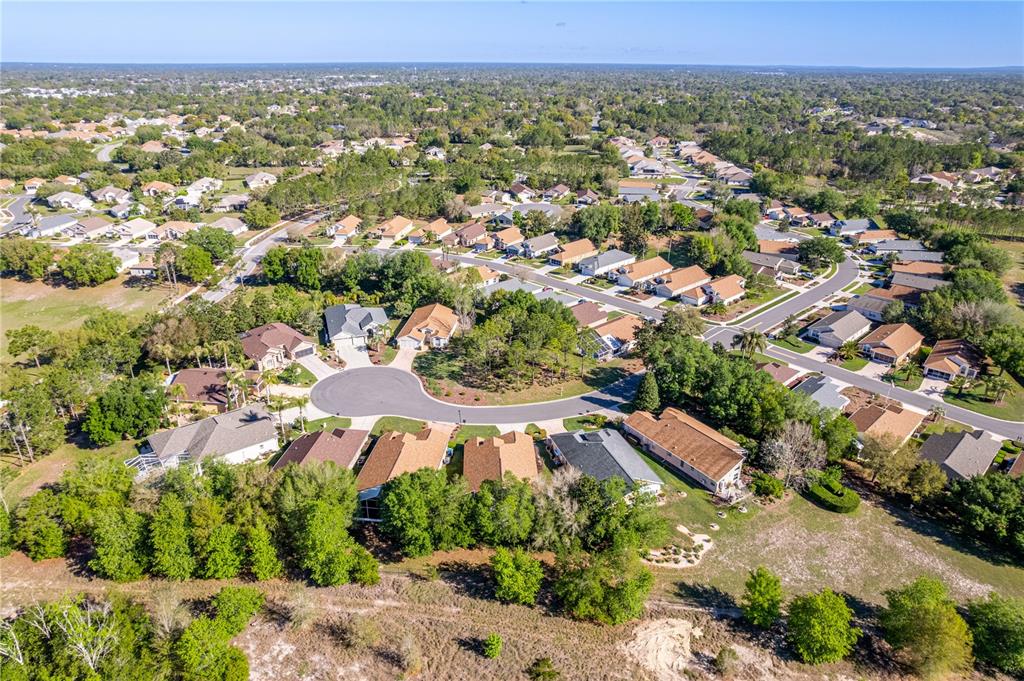 150 Gordham Court Spring Hill, FL 34609 - Photo 62 of 71 an aerial view of residential houses with outdoor space and trees