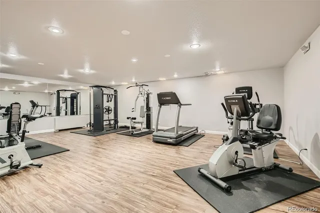 a bathroom with a large window