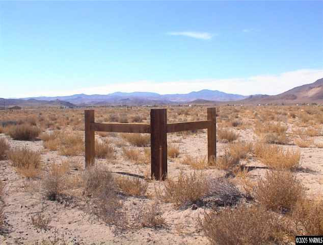 1485 Badger Street Silver Springs, NV 89429 - Photo 1 of 3 a view of a backyard with wooden fence and a large tree