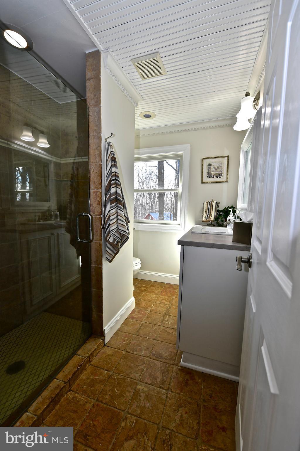 16528 Dubbs Road Sparks, MD 21152 - Photo 20 of 30 Master Bath-#3-UL, Walk-in Shower, Marble Counter.