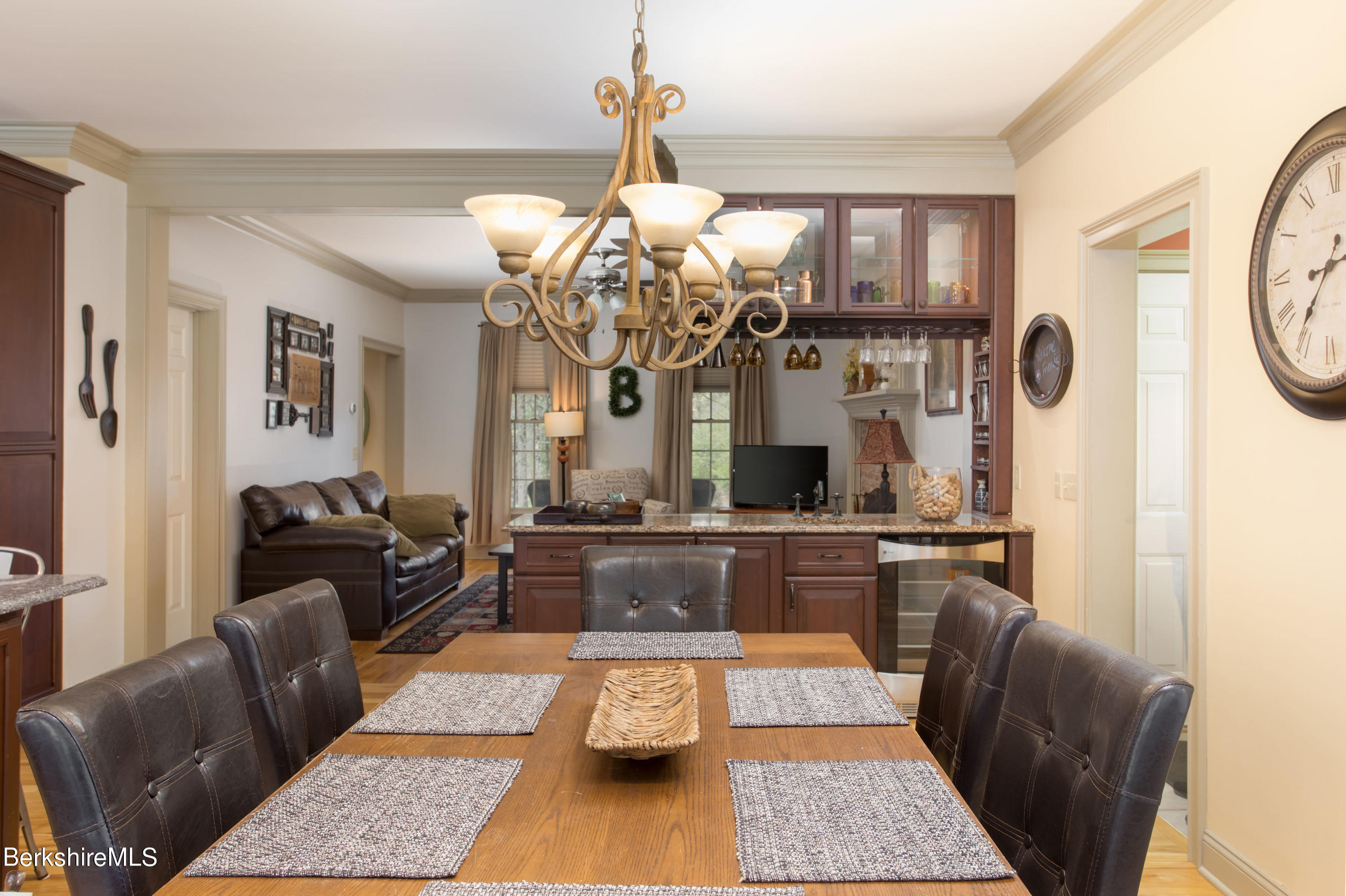 357 Twin Lakes Road Salisbury, CT 06068 - Photo 11 of 31 a living room with granite countertop furniture and chandelier