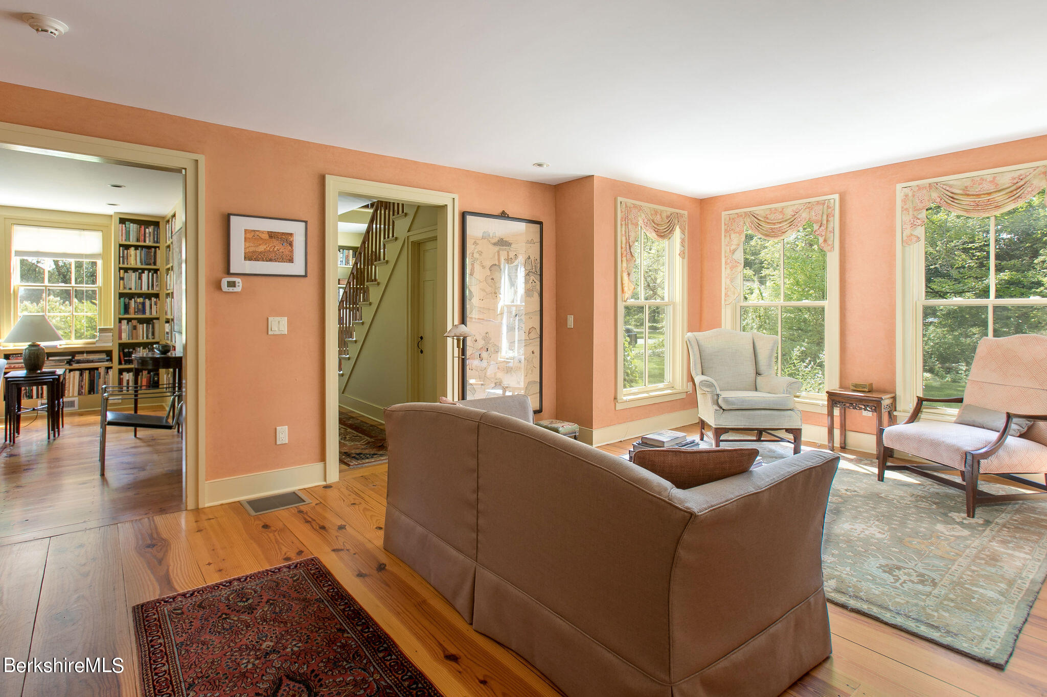250 East Main Street Sheffield, MA 01222 - Photo 22 of 50 a living room with furniture and large windows
