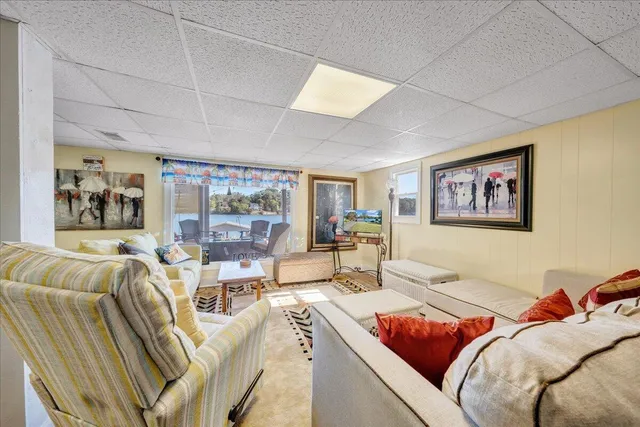 an aerial view of ocean residential house with outdoor space