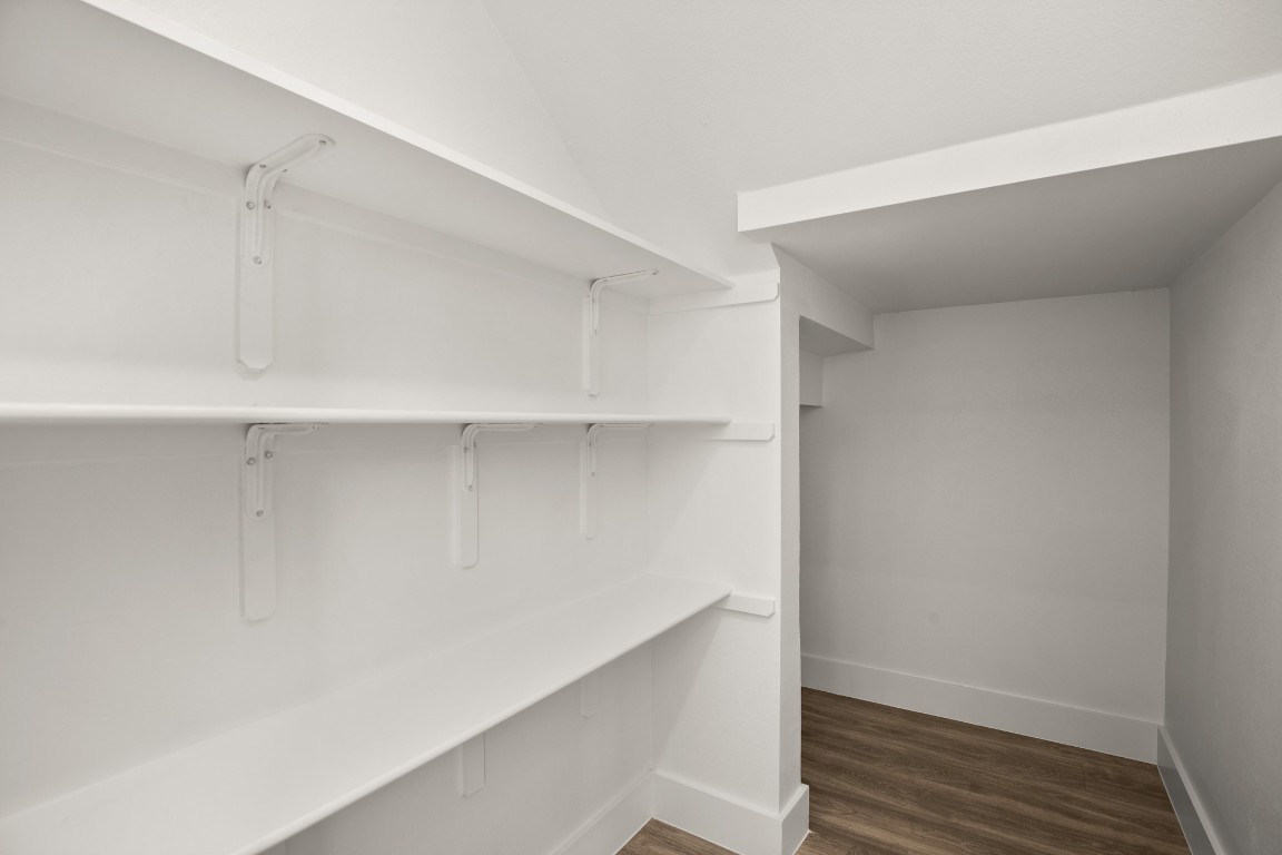 1606 Harvey Street, Unit 1 Austin, TX 78702 - Photo 11 of 33 a view of an empty walk in closet