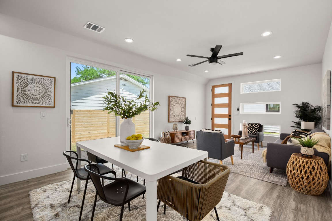 1606 Harvey Street, Unit 1 Austin, TX 78702 - Photo 7 of 33 a dining room with furniture and window