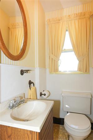 112 Cross Street Belmont, MA 02478 - Photo 8 of 22 a bathroom with a sink a toilet and a mirror