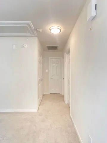 a close view of a closet