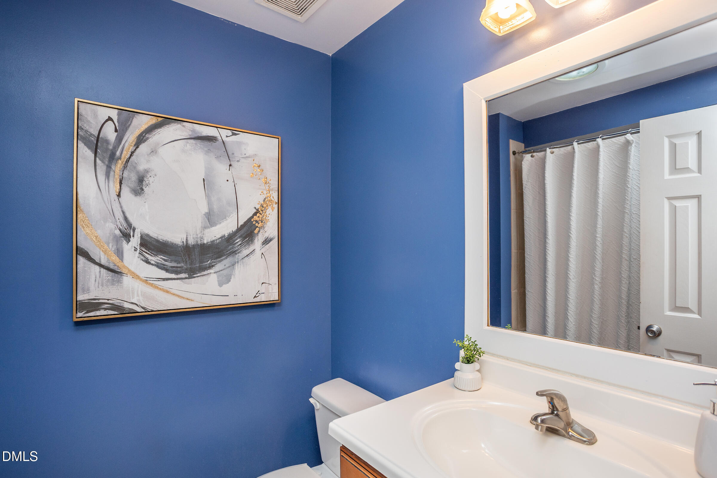 305 Freeman Street Raleigh, NC 27601 - Photo 14 of 15 a bathroom with a sink and a mirror