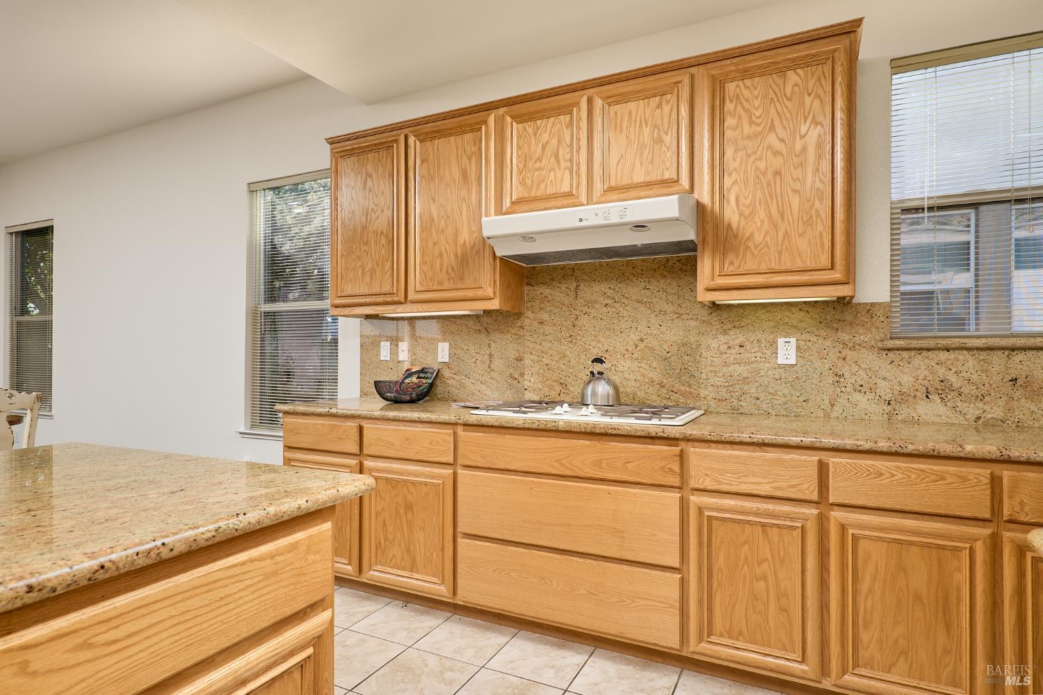 604 American Falls Drive Rio Vista, CA 94571 - Photo 17 of 39 a kitchen with granite countertop cabinets sink and window