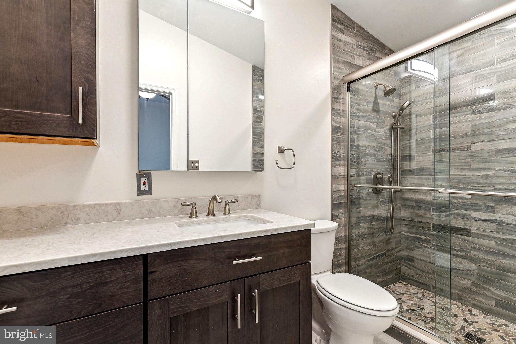 1500 St Margarets Road Annapolis, MD 21409 - Photo 8 of 18 a bathroom with a sink a toilet and shower