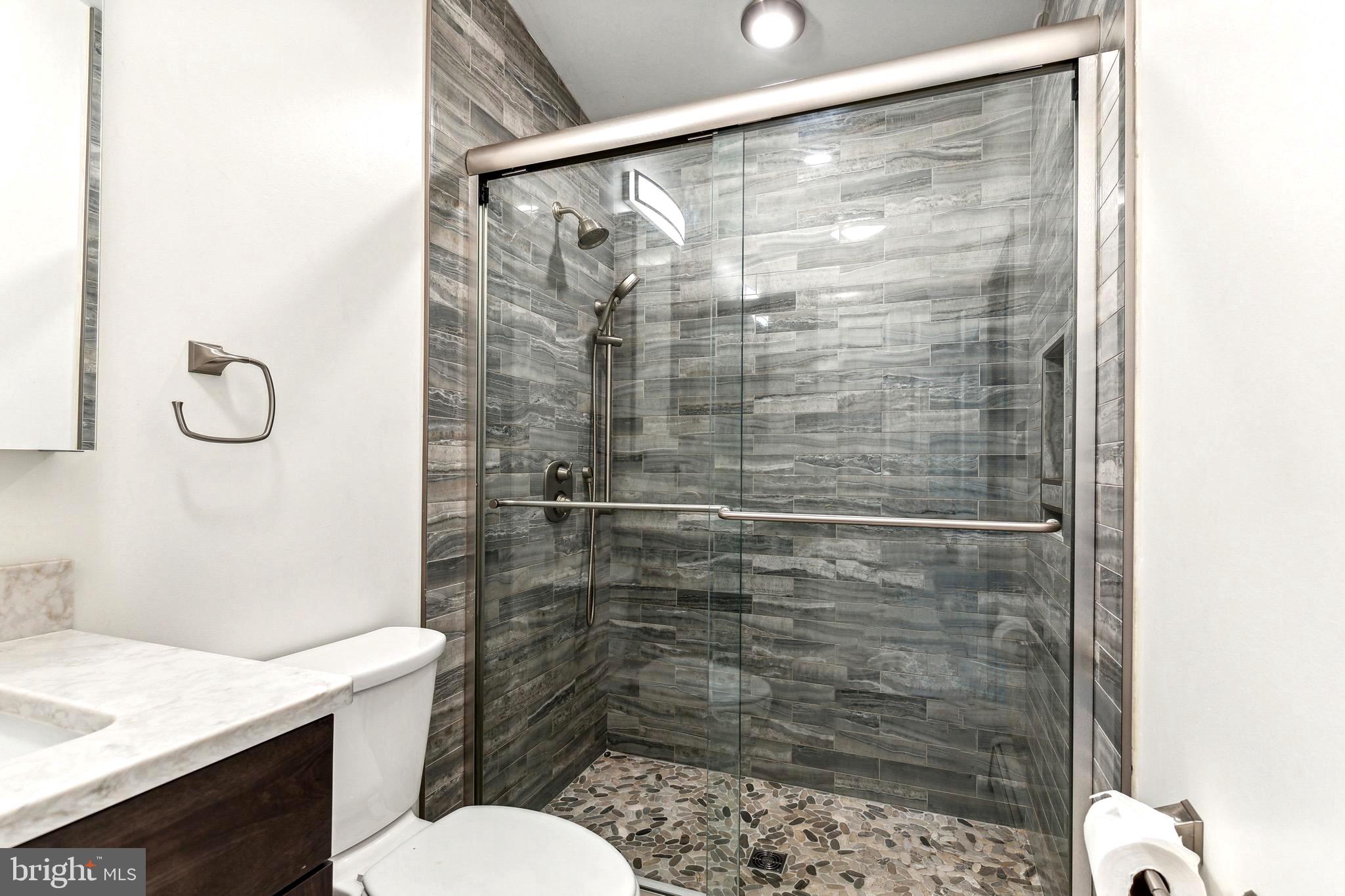 1500 St Margarets Road Annapolis, MD 21409 - Photo 9 of 18 a bathroom with a shower toilet and sink