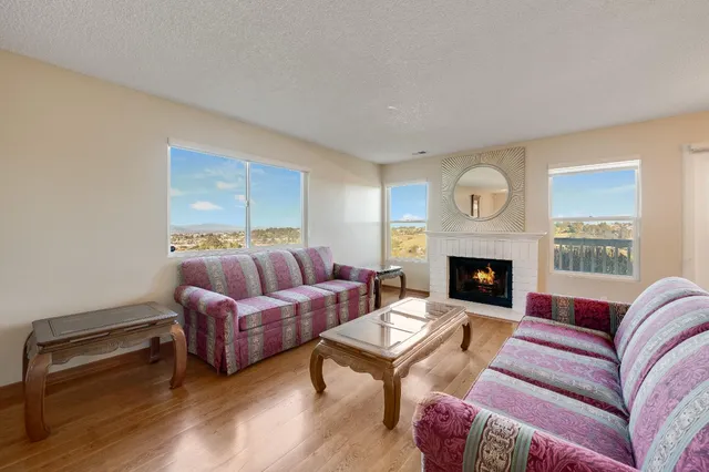 a very nice looking room with a large window