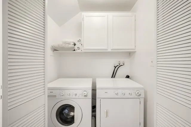 an aerial view of a house with a outdoor space