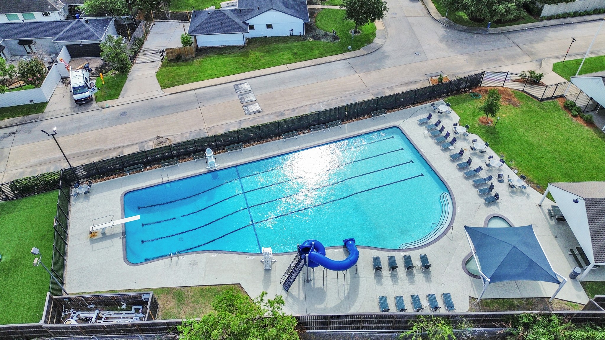 6249 Locke Lane Houston, TX 77057 - Photo 8 of 47 an aerial view of a house with a garden and outdoor seating