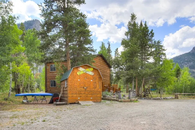 a view of outdoor space with garden and entertaining space