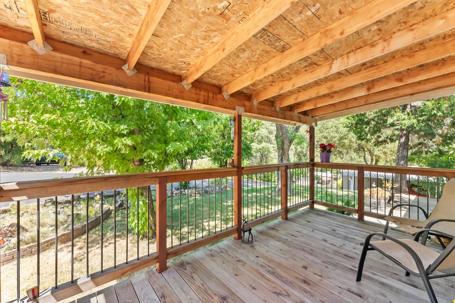 1525 Cold Springs Road, Unit 97 Placerville, CA 95667 - Photo 13 of 48 a view of a balcony with wooden floor