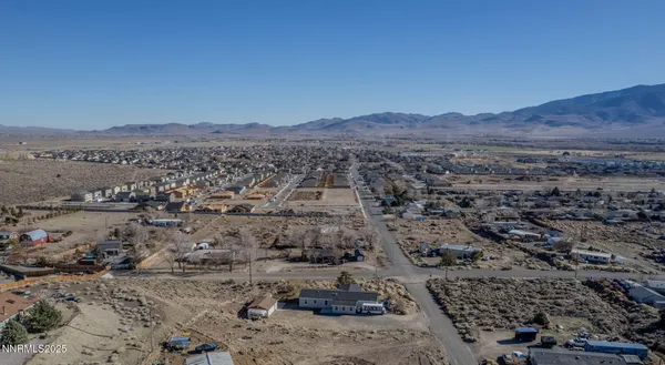 a view of city and mountain