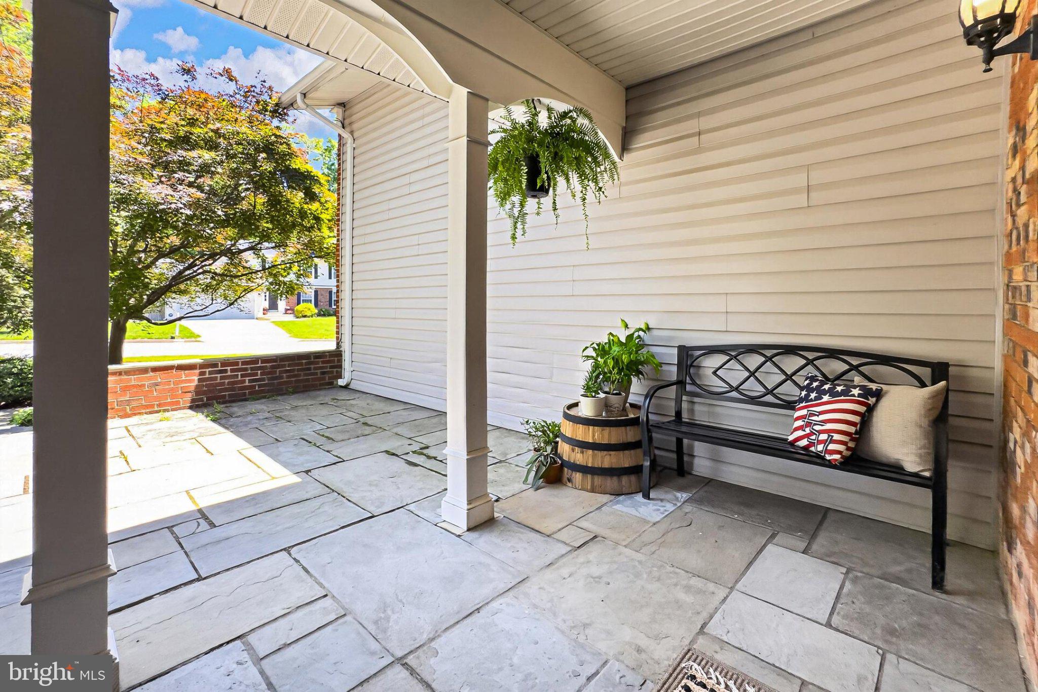 6908 Rochambeau Place Springfield, VA 22153 - Photo 6 of 70 Charming porch with inviting stonework.