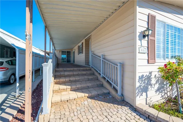 a view of a house with a patio