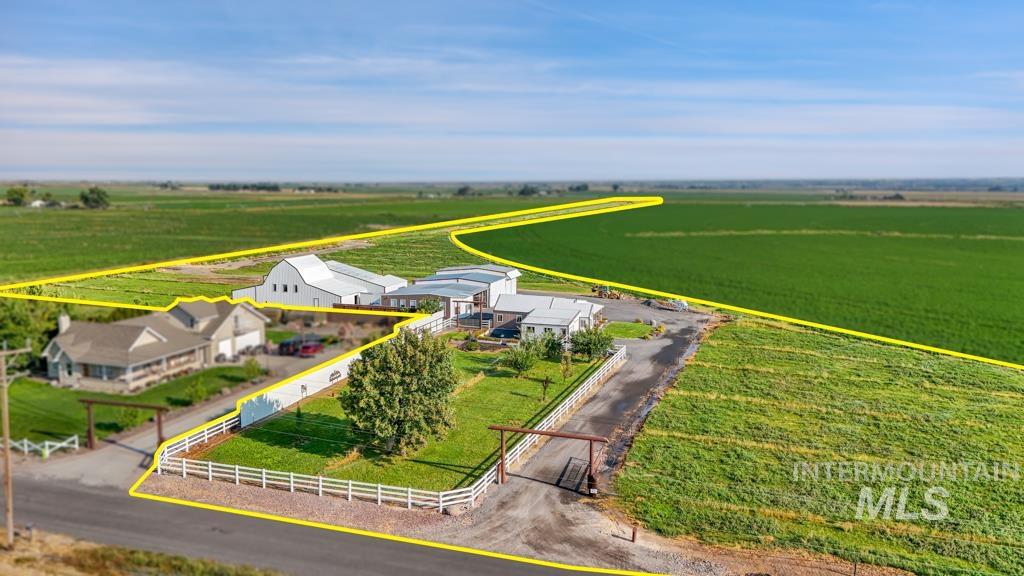 2530 4000 North Filer, ID 83328 - Photo 44 of 48 View of rural area with property parcel outlined and abundant farmland