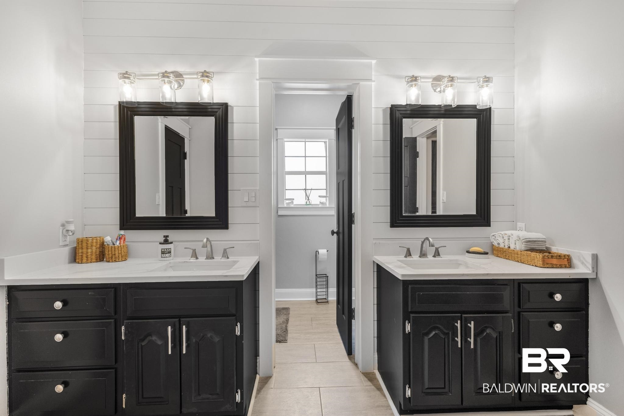 83 Caisson Trace Daphne, AL 36527 - Photo 46 of 63 Double vanity with shiplap accent wall