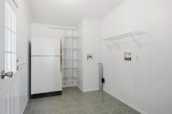 a view of outdoor space with deck and trees