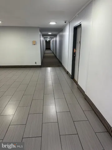 a view of hallway with a hallway