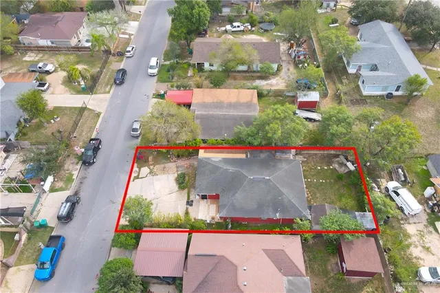 an aerial view of a city