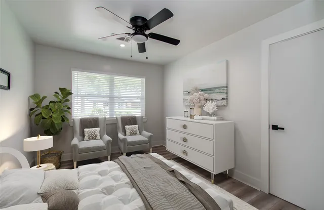 a living room with furniture and window