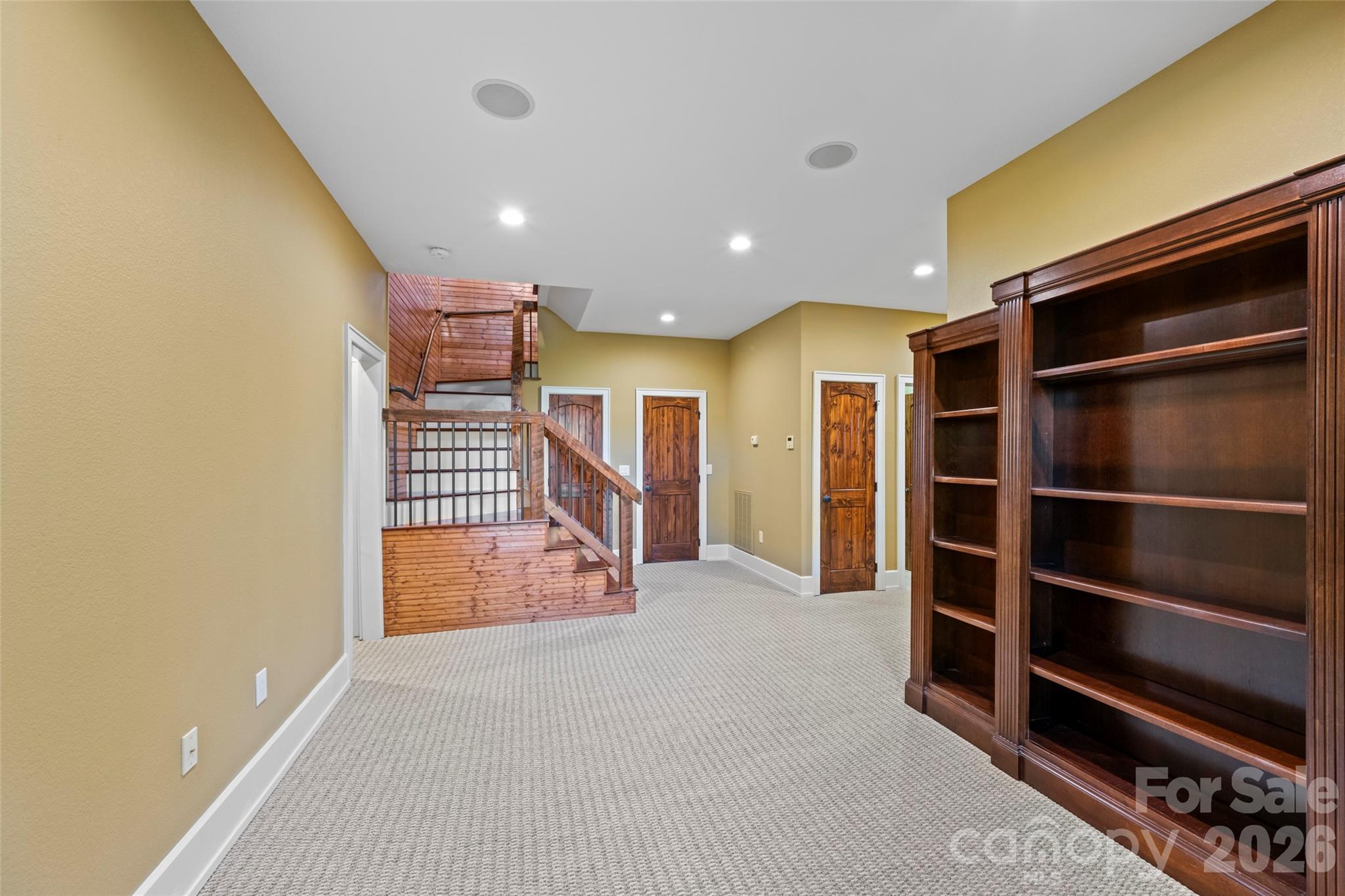 556 High Pines Loop Lake Lure, NC 28746 - Photo 22 of 46 a view of hallway with wooden floor and closet