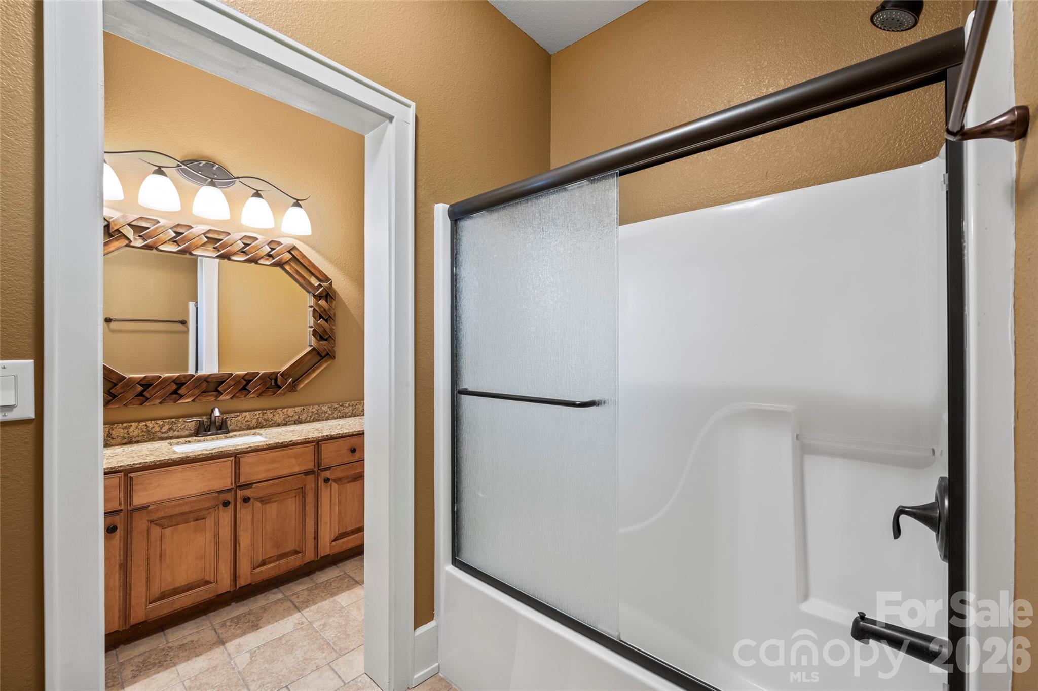 556 High Pines Loop Lake Lure, NC 28746 - Photo 25 of 46 a view of a hallway with washer and dryer