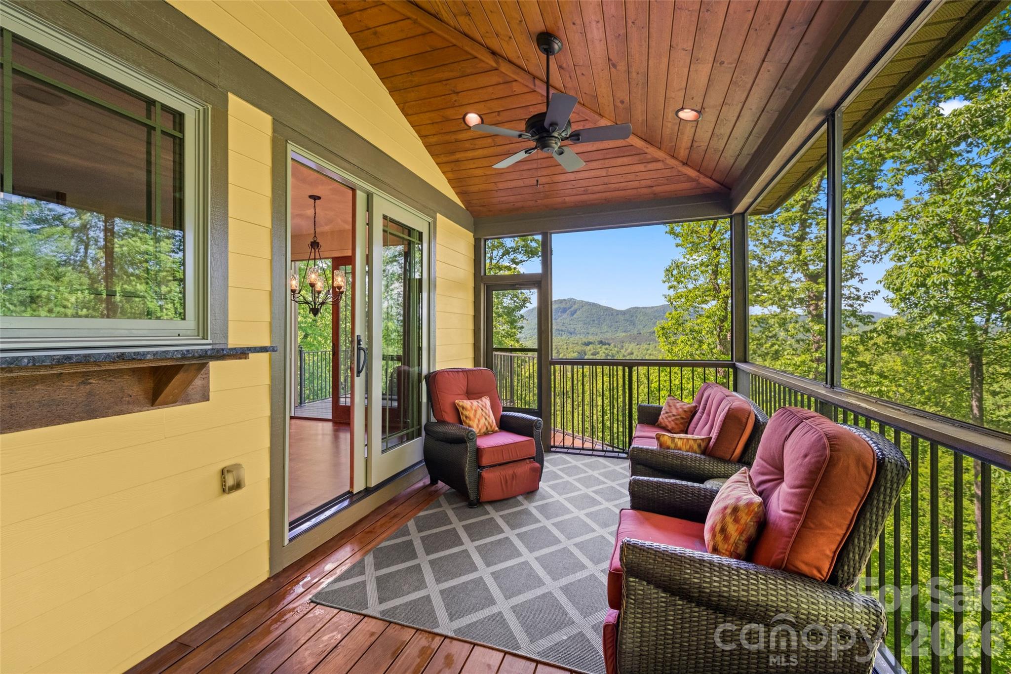 556 High Pines Loop Lake Lure, NC 28746 - Photo 40 of 46 a outdoor living space with furniture and garden view
