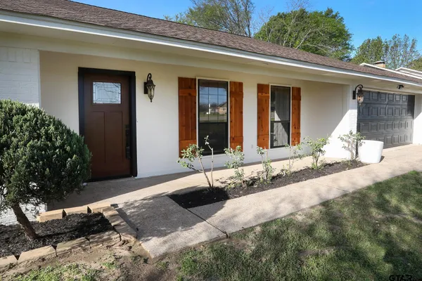 a front view of a house