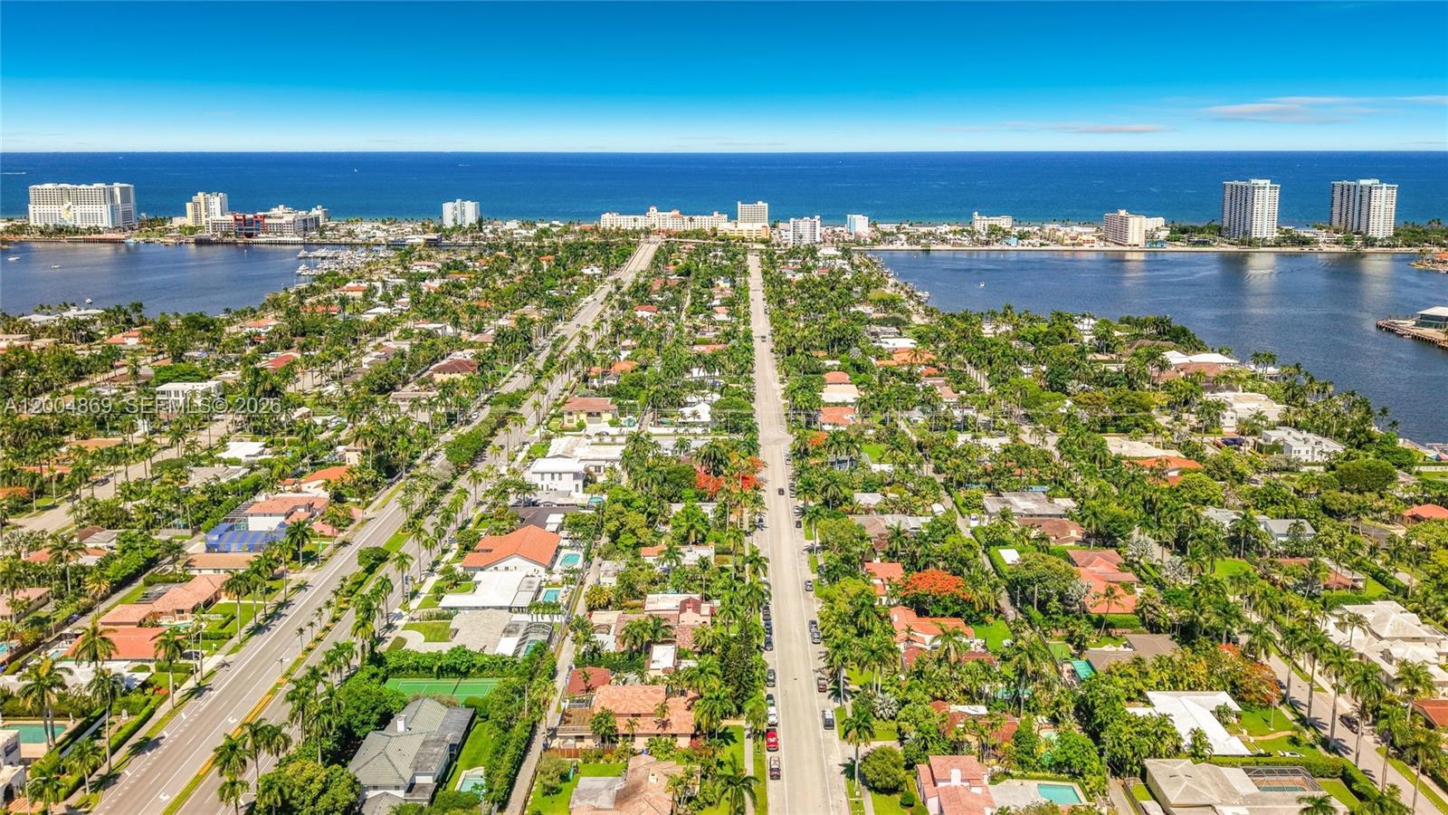 1029 Harrison Street Hollywood, FL 33019 - Photo 59 of 74 Hollywood Lakes and the barrier island and ocean beyond