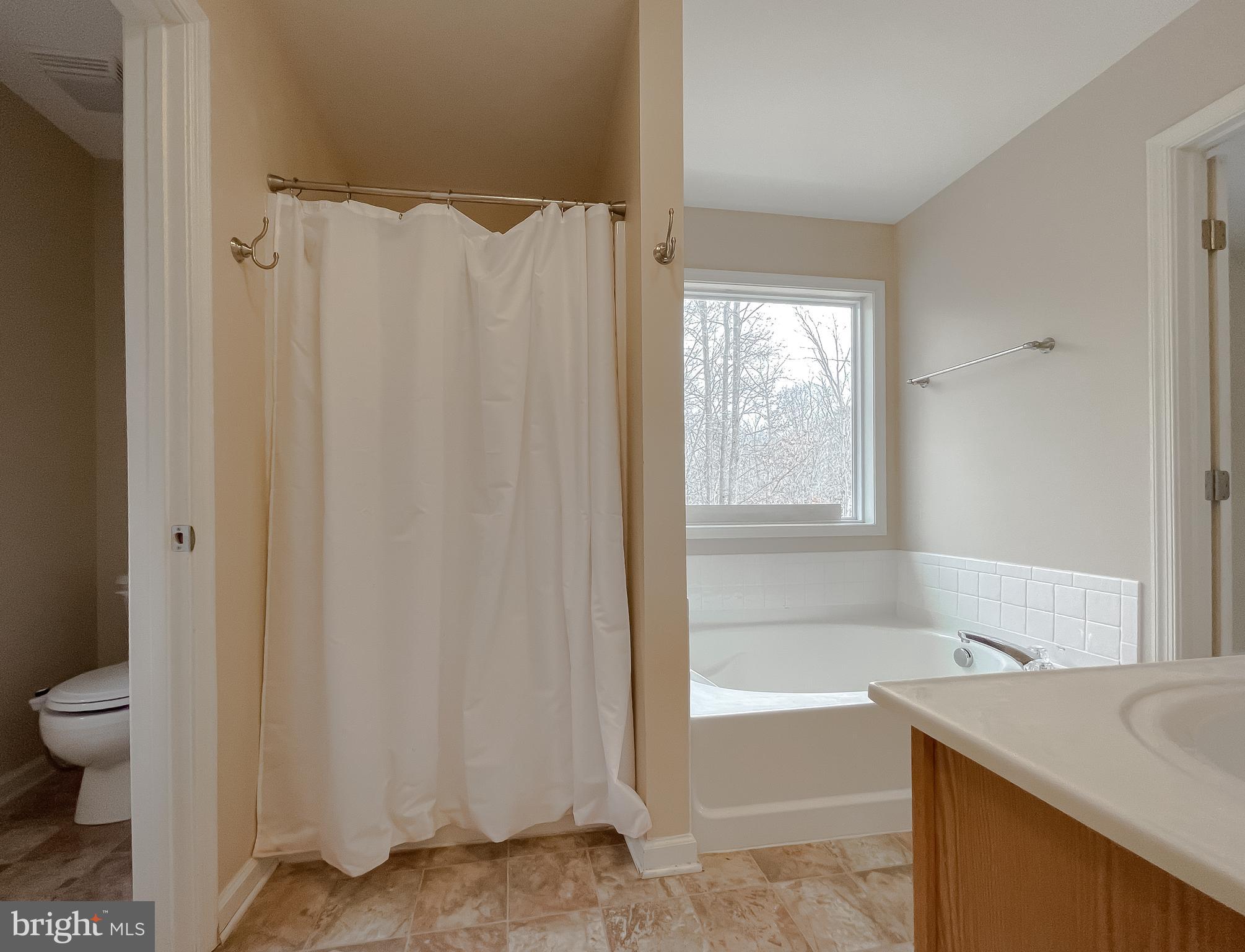 12968 Sailboat Lane Lusby, MD 20657 - Photo 43 of 57 a bathroom with a granite countertop sink toilet and bathtub