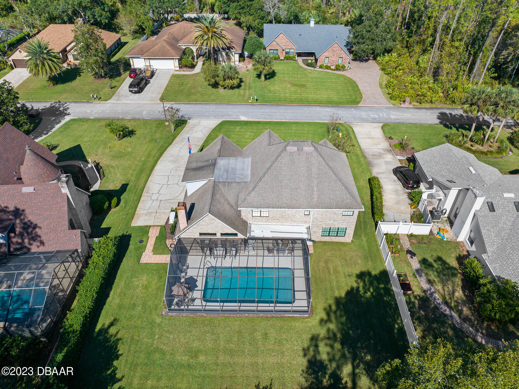 48 Winding Creek Way Ormond Beach, FL 32174 - Photo 4 of 11 an aerial view of a house with outdoor space swimming pool