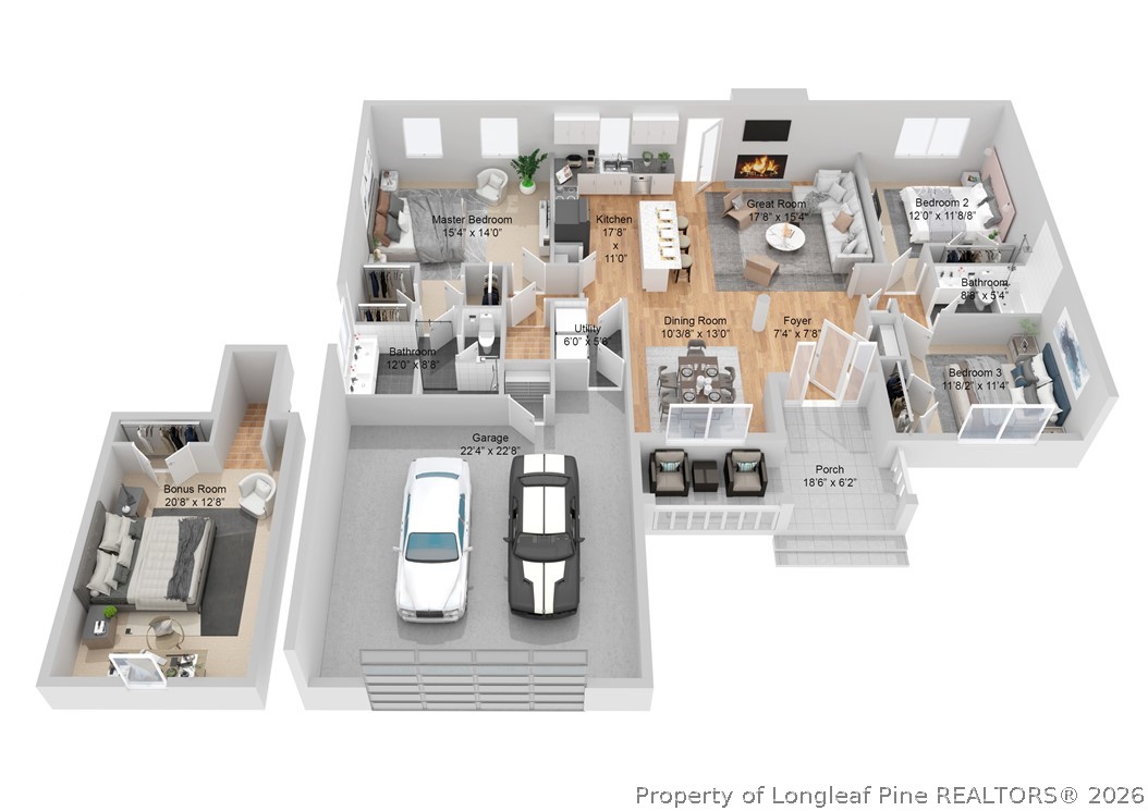 1075 Purdie-Hall Road Tar Heel, NC 28392 - Photo 3 of 5 Layout. Some dimensions may be wrong